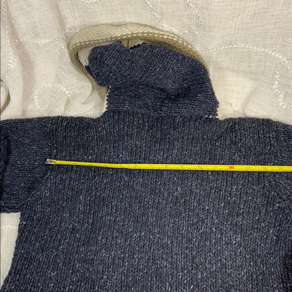 Earth Rugs wool sweater hooded jacket K00057